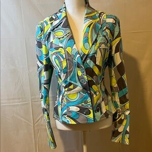 Classiques Entier Multicolor Abstract Jean Jacket